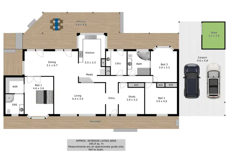 Floorplan of Homely house listing, 8 Lingford Court, Wodonga VIC 3690