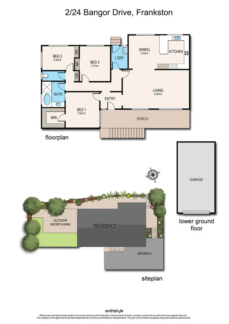 Floorplan of Homely house listing, 2/24 Bangor Drive, Frankston VIC 3199
