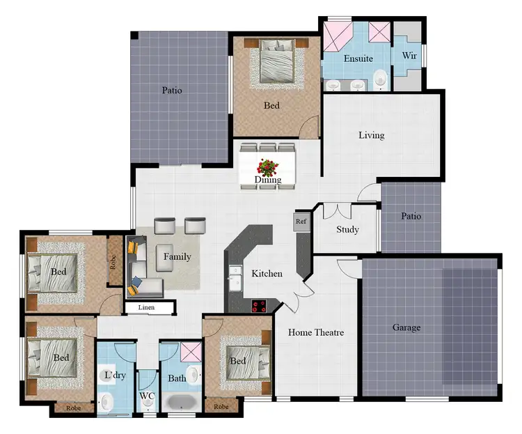 Floorplan of Homely house listing, 21 Eshelby Street, Bushland Beach QLD 4818
