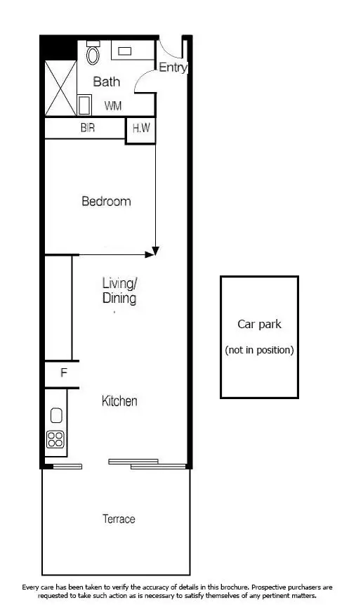 Floorplan of Homely apartment listing, 1220/555 Flinders Street, Melbourne VIC 3000