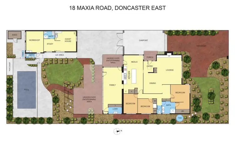 Floorplan of Homely house listing, 18 Maxia Road, Doncaster East VIC 3109
