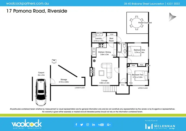Floorplan of Homely house listing, 17 Pomona Road, Riverside TAS 7250