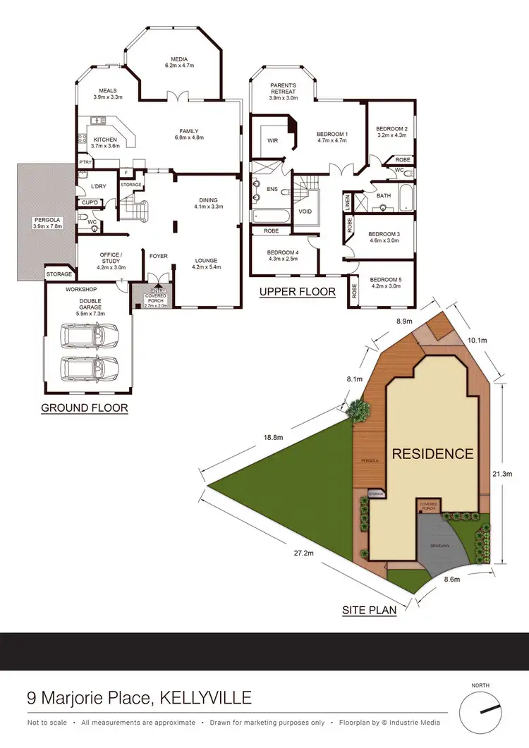 Floorplan of Homely house listing, 9 Marjorie Place, Kellyville NSW 2155