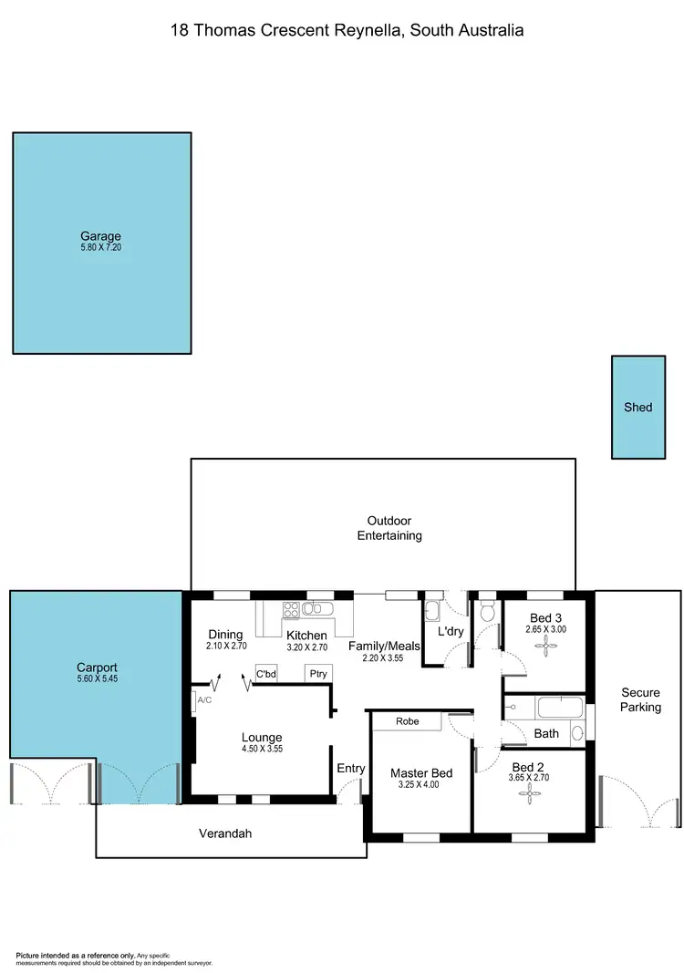 Floorplan of Homely house listing, 18 Thomas Crescent, Reynella SA 5161