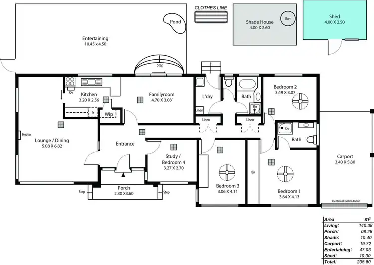 Floorplan of Homely house listing, 6 Perrin Street, Oaklands Park SA 5046