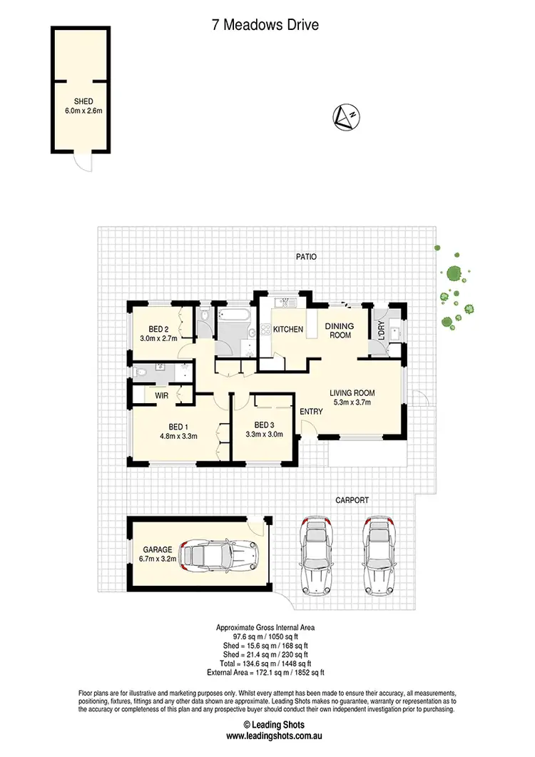 Floorplan of Homely house listing, 7 Meadows Drive, Kallangur QLD 4503