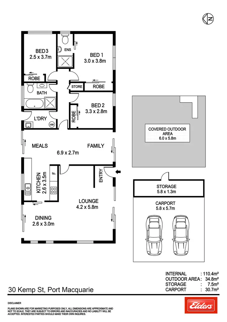 Floorplan of Homely house listing, 30 Kemp Street, Port Macquarie NSW 2444