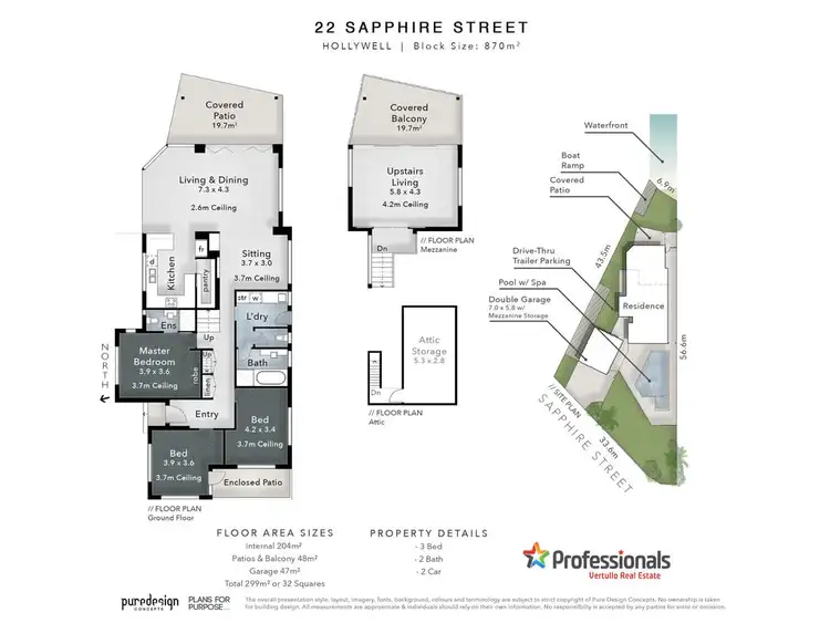 Floorplan of Homely house listing, 22 Sapphire Street, Hollywell QLD 4216