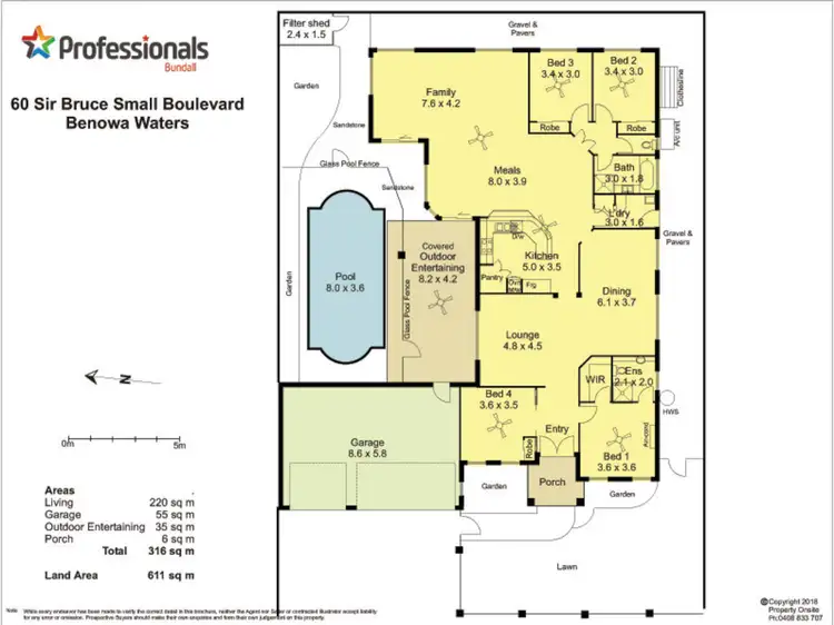 Floorplan of Homely house listing, 60 Sir Bruce Small Blvd, Benowa Waters QLD 4217