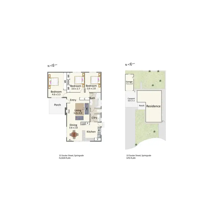 Floorplan of Homely house listing, 33 Souter Street, Springvale VIC 3171