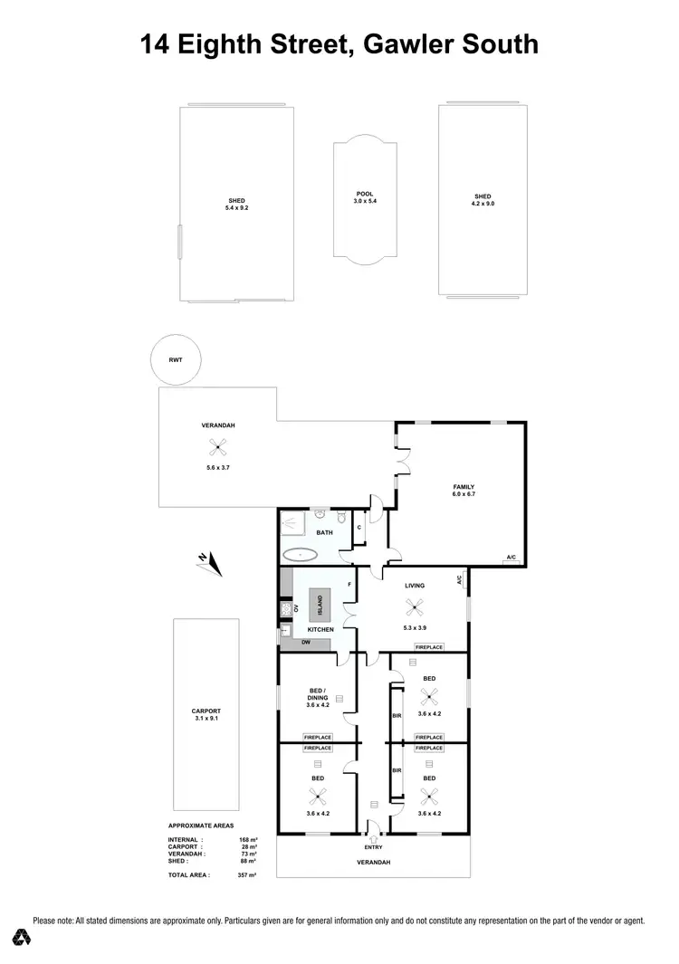 Floorplan of Homely house listing, 14 Eighth Street, Gawler South SA 5118