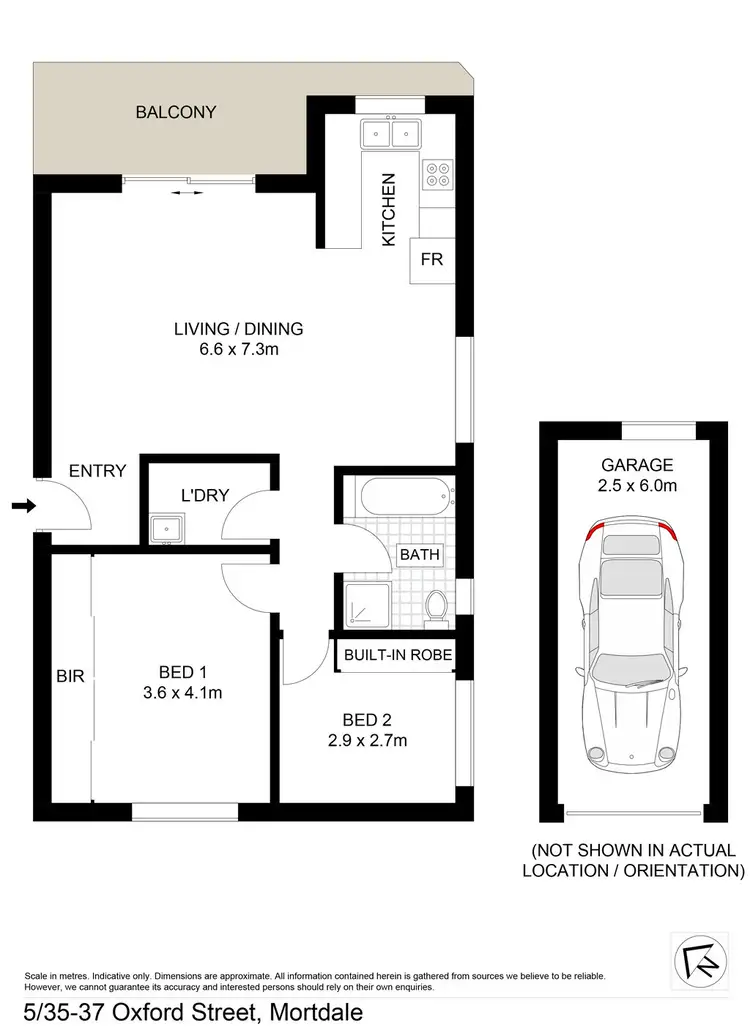 Floorplan of Homely unit listing, 5/35-37 Oxford Street, Mortdale NSW 2223
