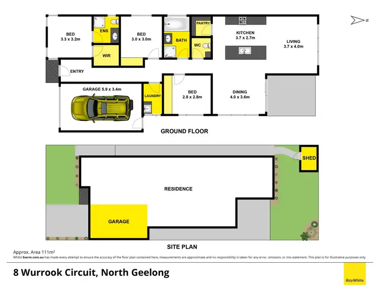 Floorplan of Homely house listing, 8 Wurrook Circuit, North Geelong VIC 3215