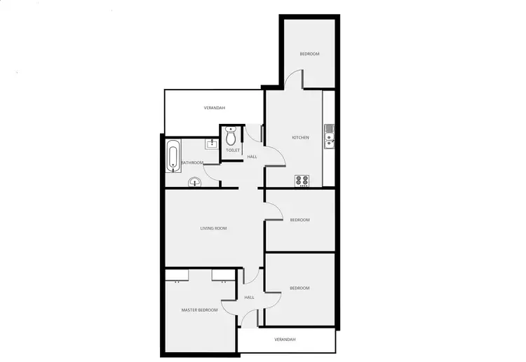 Floorplan of Homely house listing, 67 Chaffey Street, Merbein VIC 3505