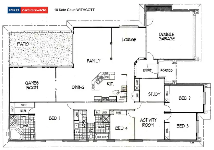 Floorplan of Homely house listing, 10 Kate Court, Withcott QLD 4352