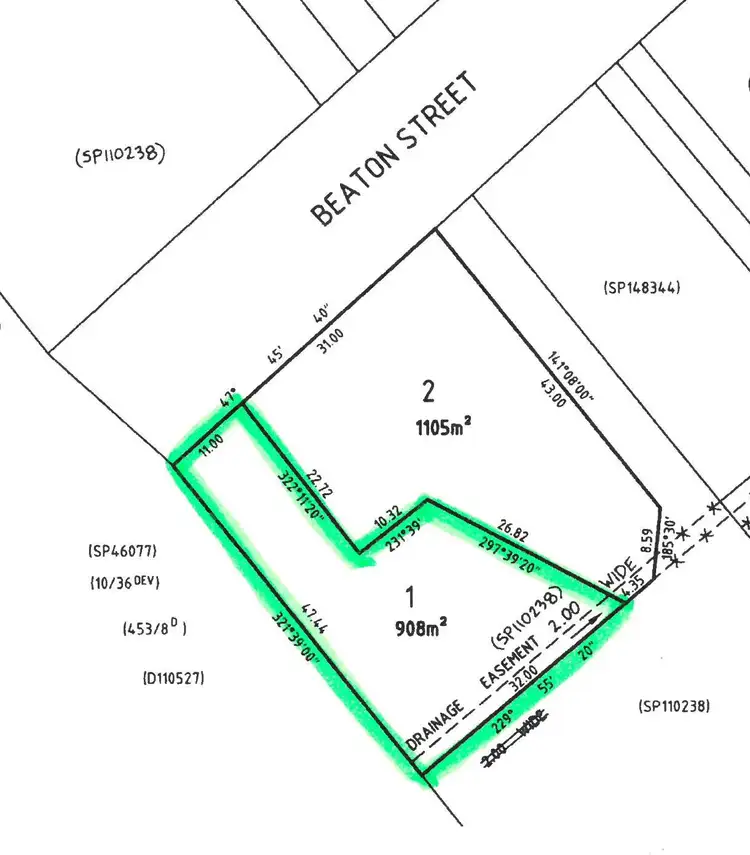 Floorplan of Homely land listing, 9 Beaton Street, Exeter TAS 7275
