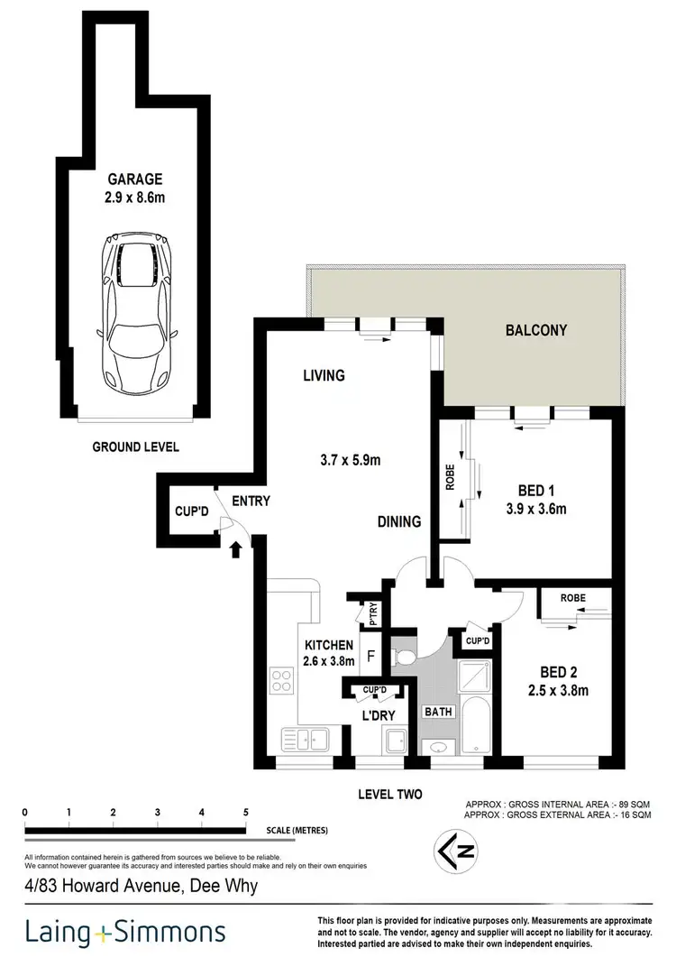 Floorplan of Homely apartment listing, 4/83 Howard Avenue, Dee Why NSW 2099