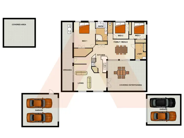 Floorplan of Homely house listing, 133-151 Ashwood Drive, Cedar Vale QLD 4285