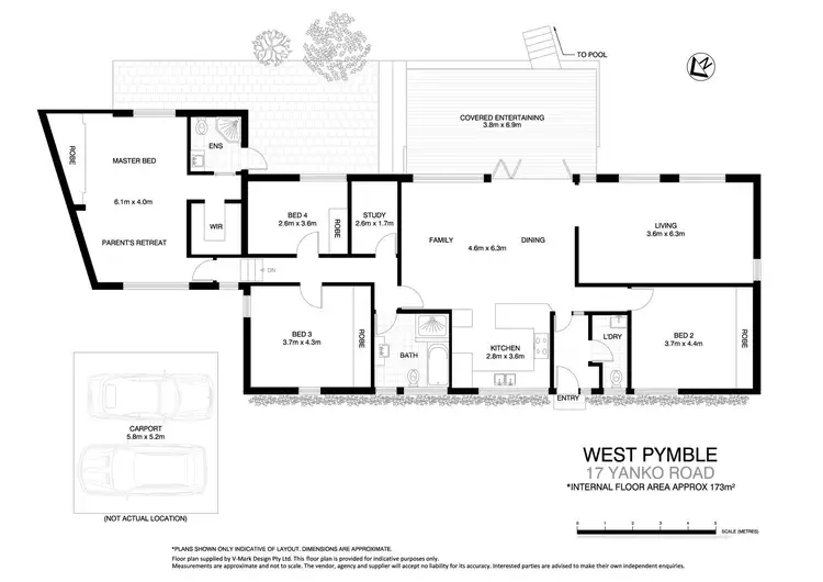 Floorplan of Homely house listing, 17 Yanko Rd, Pymble NSW 2073
