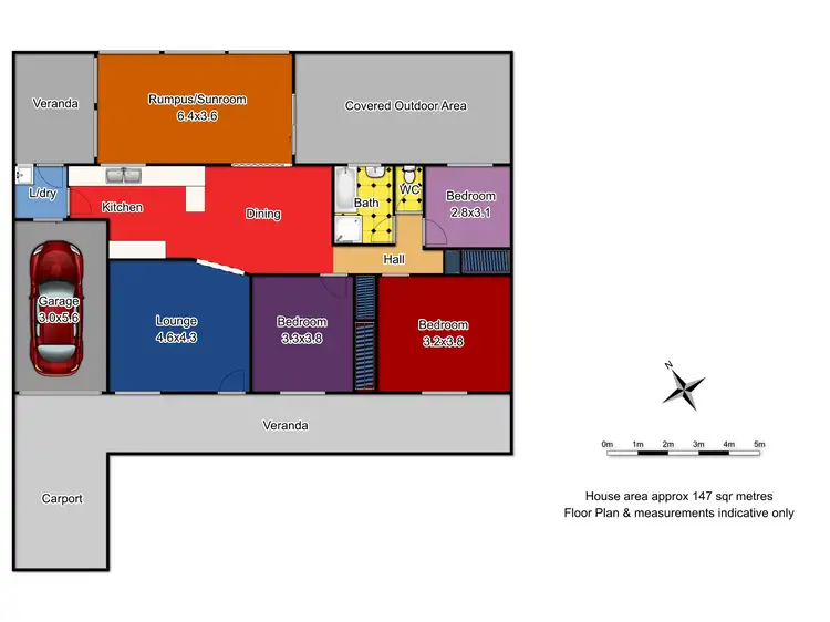 Floorplan of Homely house listing, 5 Simpson Close, Orange NSW 2800