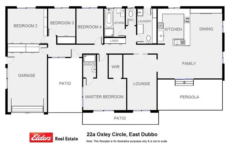 Floorplan of Homely house listing, 22a Oxley Circle, Dubbo NSW 2830
