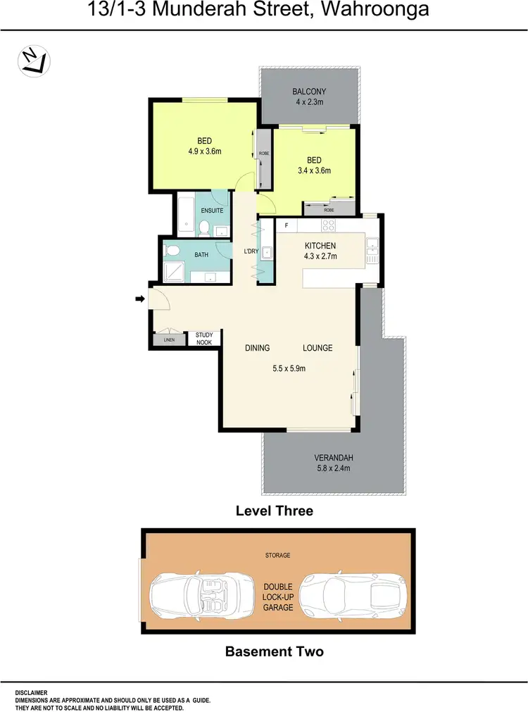 Floorplan of Homely apartment listing, 13/1-3 Munderah Street, Wahroonga NSW 2076