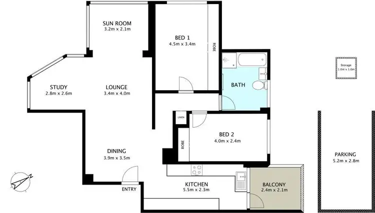 Floorplan of Homely apartment listing, 14/19 Ralston Street, Lane Cove NSW 2066
