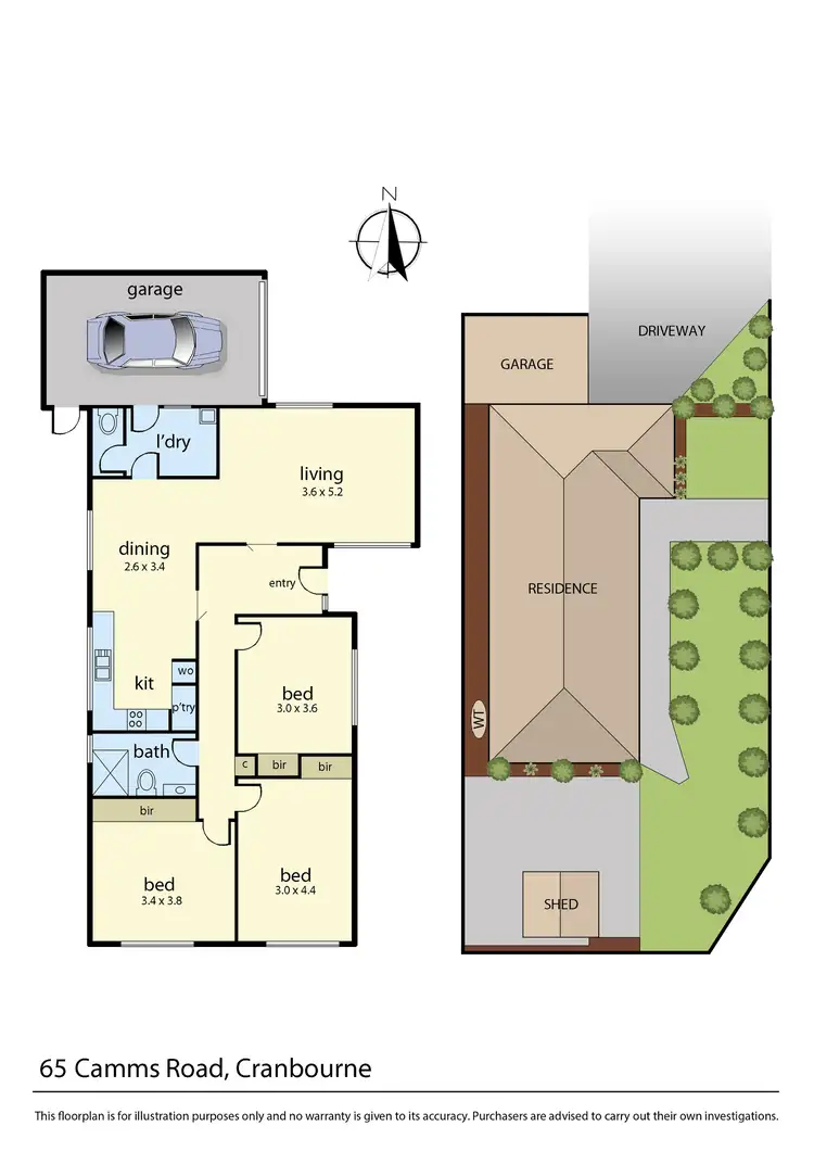 Floorplan of Homely house listing, 65 Camms Road, Cranbourne VIC 3977