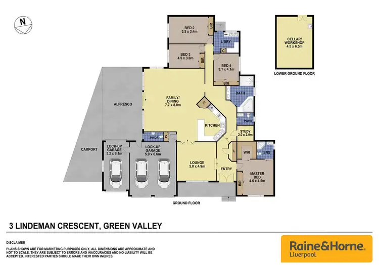 Floorplan of Homely house listing, 3 Lindeman Crescent, Green Valley NSW 2168