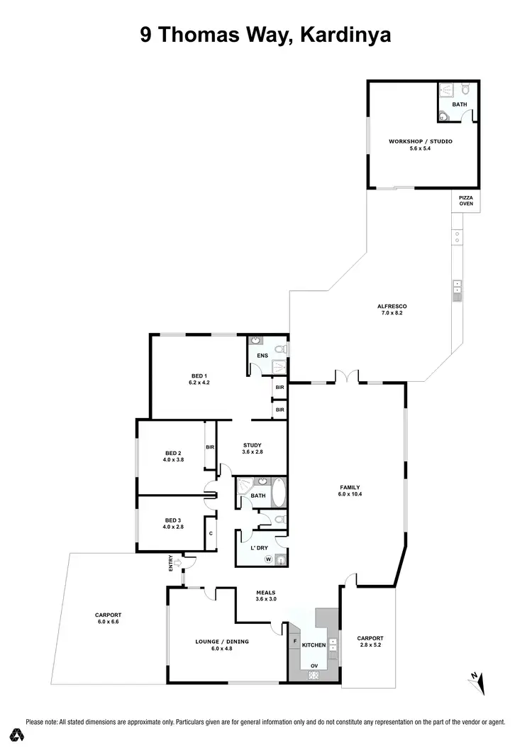 Floorplan of Homely house listing, 9 Thomas Way, Kardinya WA 6163