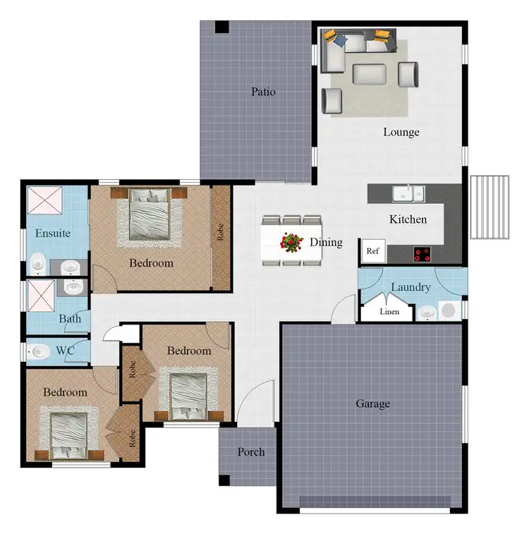 Floorplan of Homely house listing, 12 Pincer Court, Bushland Beach QLD 4818