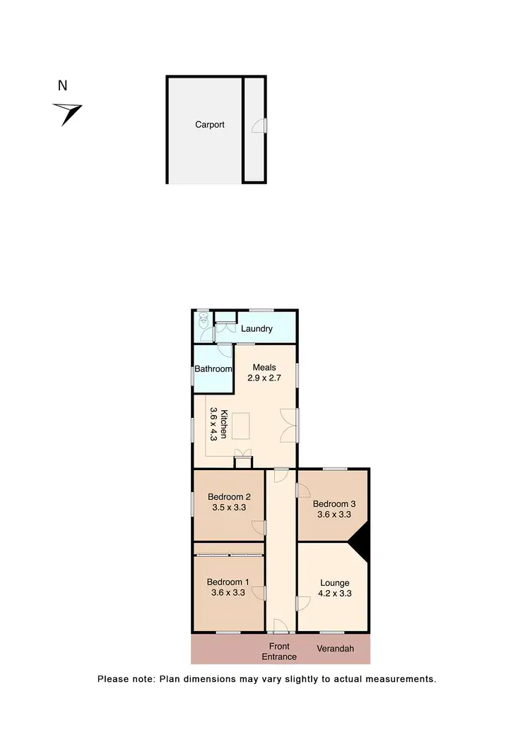 Floorplan of Homely house listing, 515 Lydiard Street North, Soldiers Hill VIC 3350