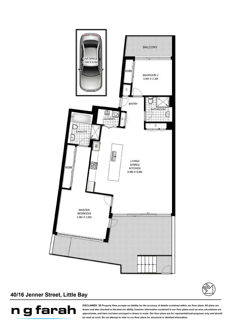 Floorplan of Homely apartment listing, 40/16 Jenner Street, Little Bay NSW 2036