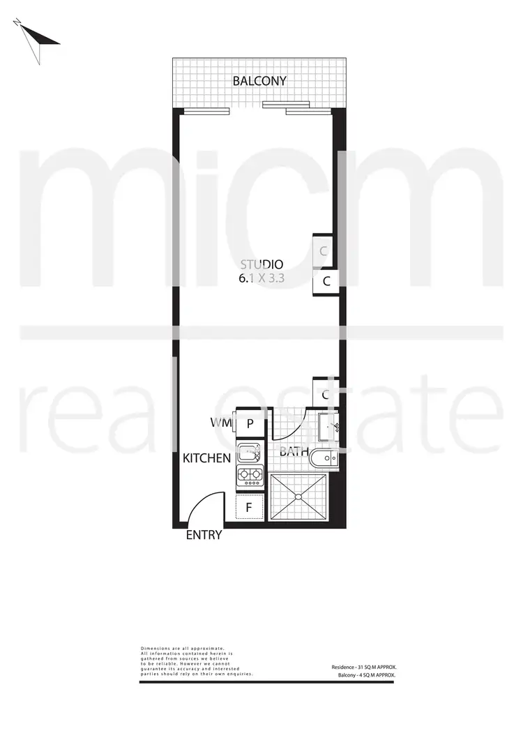 Floorplan of Homely apartment listing, 812/1 Balston Street, Southbank VIC 3006