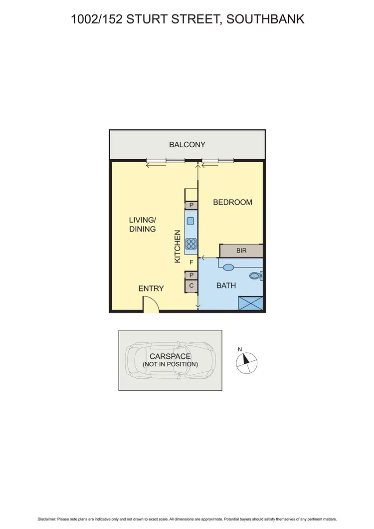 Floorplan of Homely apartment listing, 1002/152 Sturt Street, Southbank VIC 3006