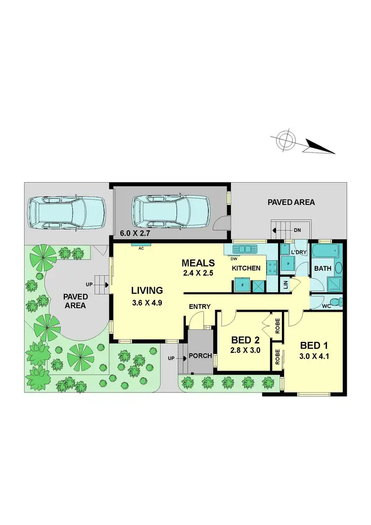 Floorplan of Homely villa listing, 1/933-935 Mt Alexander Road, Essendon VIC 3040