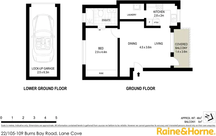 Floorplan of Homely apartment listing, 22/105-109 Burns Bay Road, Lane Cove NSW 2066