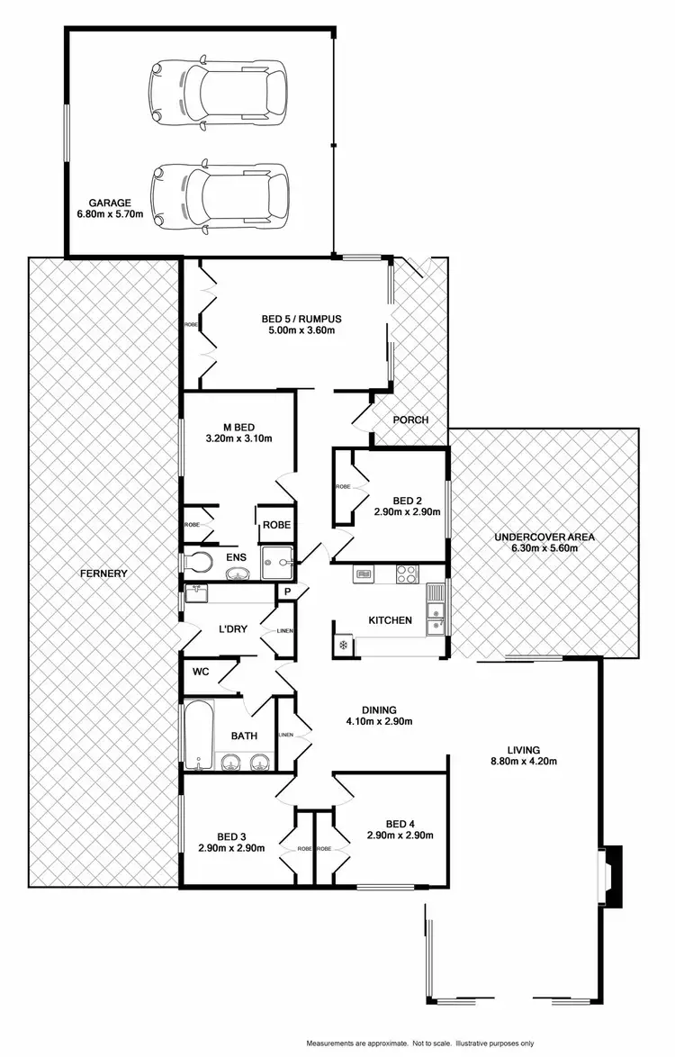 Floorplan of Homely house listing, 13 Diamond Drive, Wodonga VIC 3690