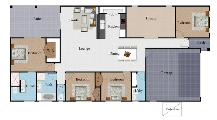 Floorplan of Homely house listing, 8 Kirrama Court, Bushland Beach QLD 4818