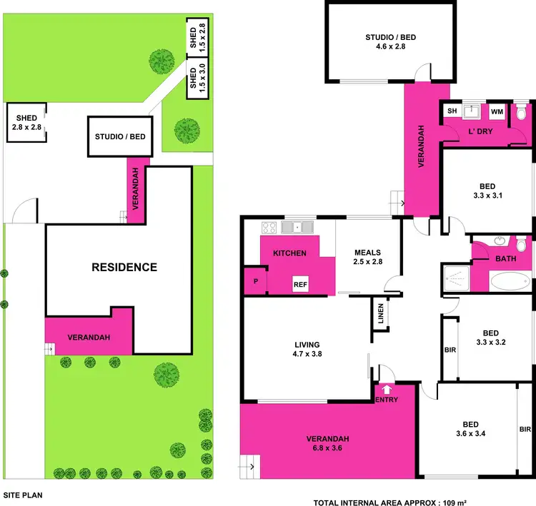 Floorplan of Homely house listing, 34 Hibiscus Crescent, Newcomb VIC 3219