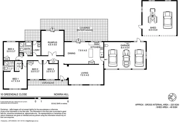 Floorplan of Homely house listing, 10 Greendale Close, Nowra Hill NSW 2540