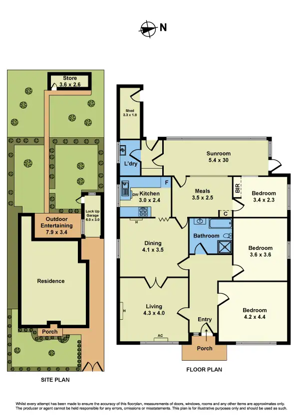 Floorplan of Homely house listing, 43 Laurie St, Newport VIC 3015