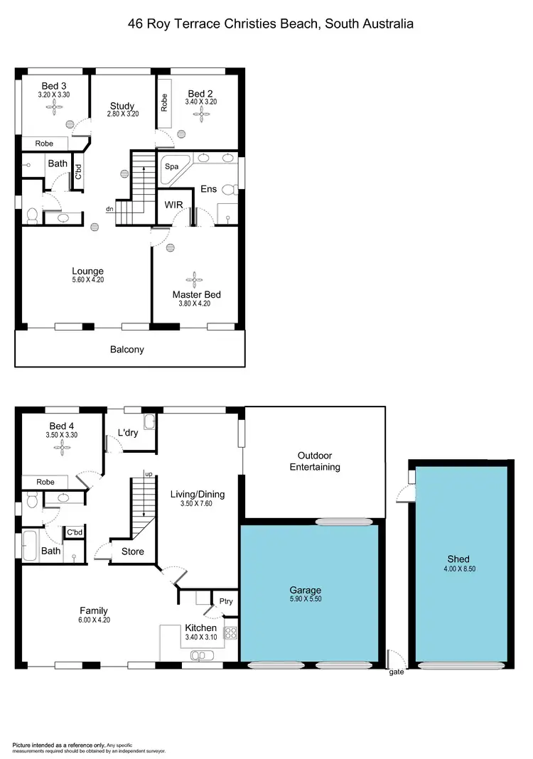 Floorplan of Homely house listing, 46 Roy Terrace, Christies Beach SA 5165