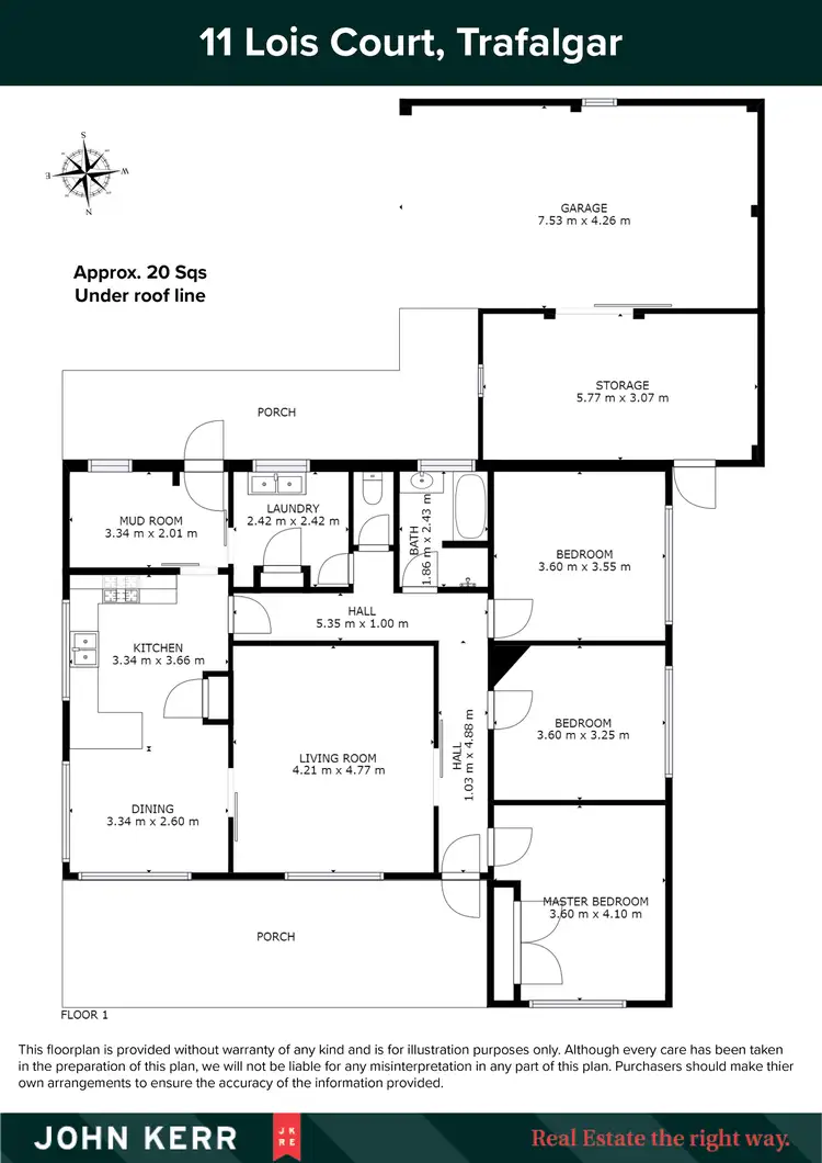 Floorplan of Homely house listing, 11 Lois Court, Trafalgar VIC 3824