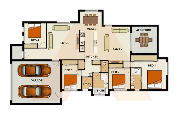 Floorplan of Homely house listing, 4 Steelwood Street, Heathwood QLD 4110