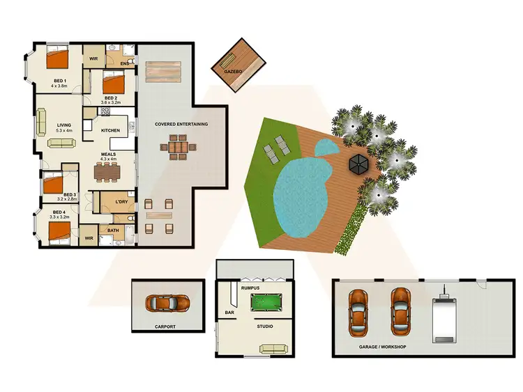 Floorplan of Homely house listing, 11-15 Drifter Court, Jimboomba QLD 4280