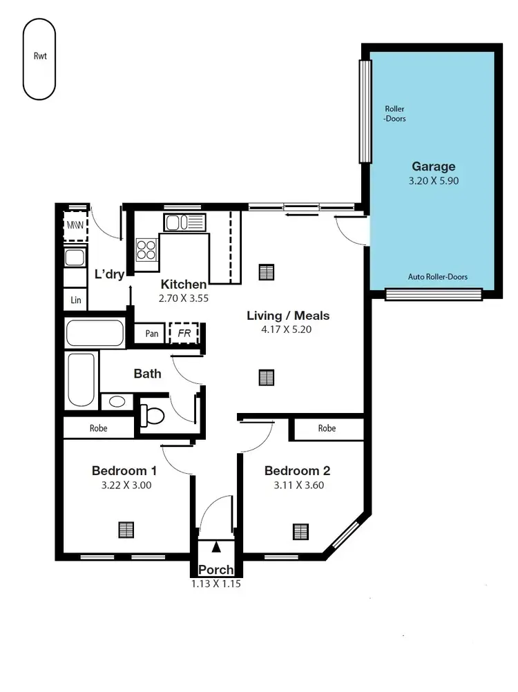 Floorplan of Homely house listing, 18A De Laine Avenue, Edwardstown SA 5039