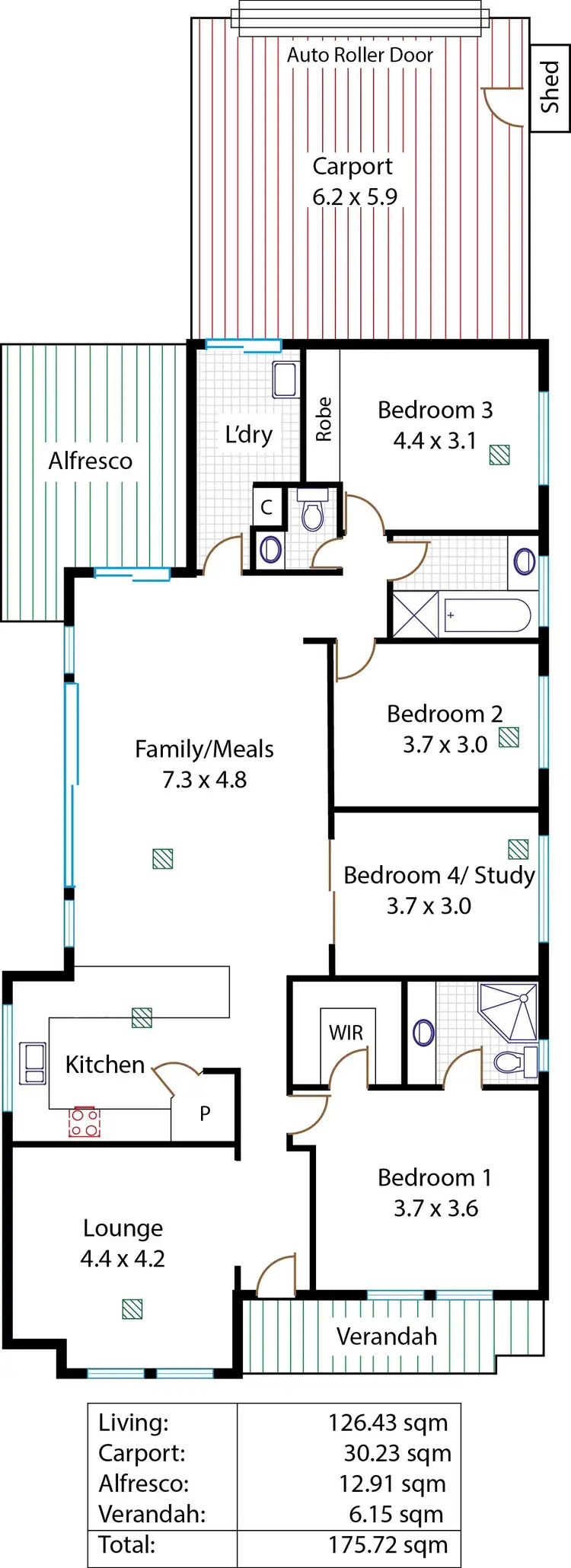 Floorplan of Homely house listing, 5 Flax-Lily Lane, Munno Para SA 5115