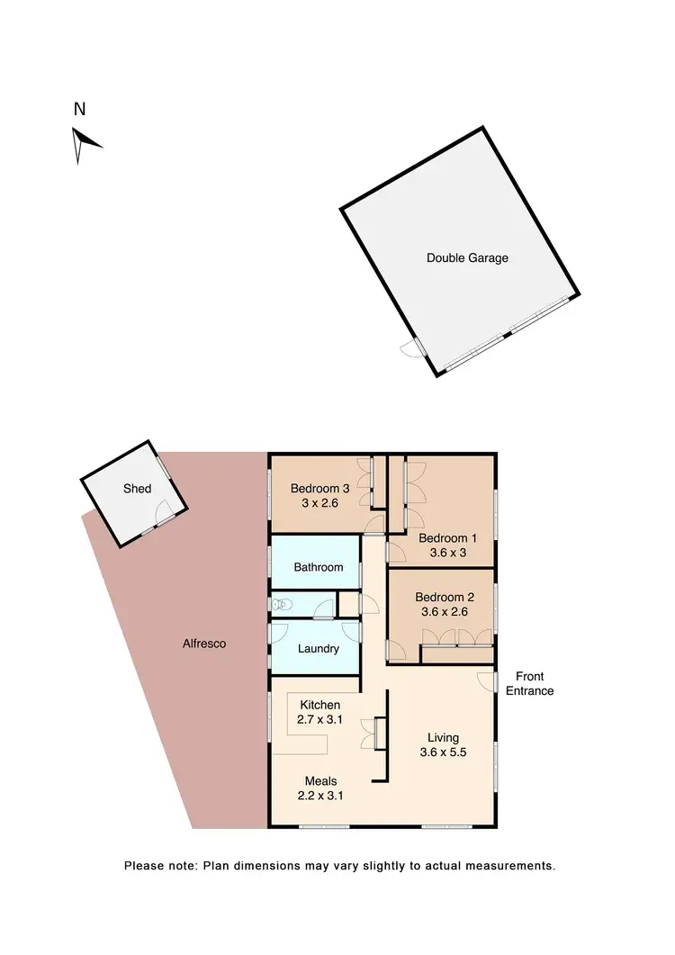 Floorplan of Homely house listing, 20 Marilyn Street, Wendouree VIC 3355