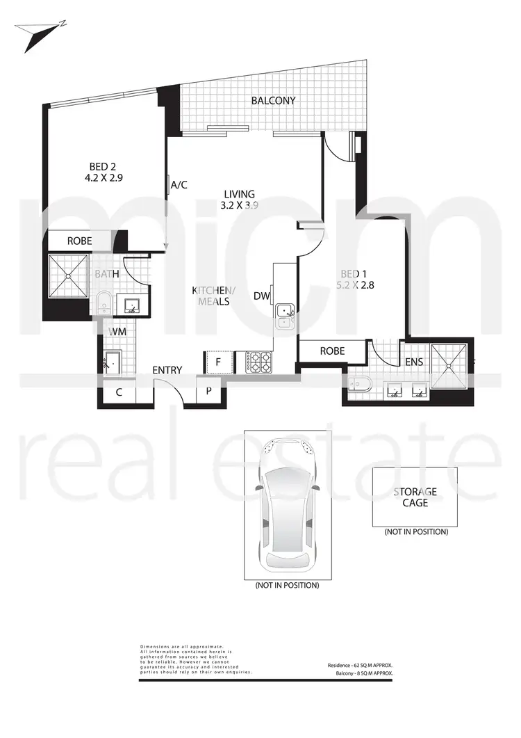 Floorplan of Homely apartment listing, 1008/3-5 St Kilda Road, St Kilda VIC 3182